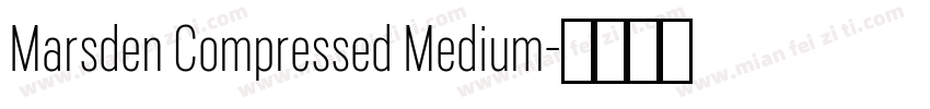 Marsden Compressed Medium字体转换